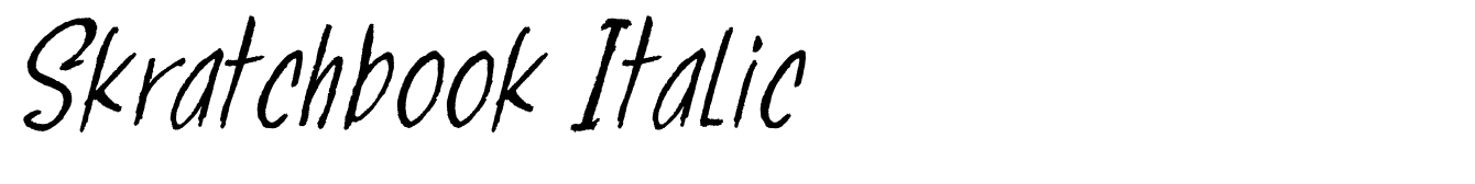 Skratchbook Italic